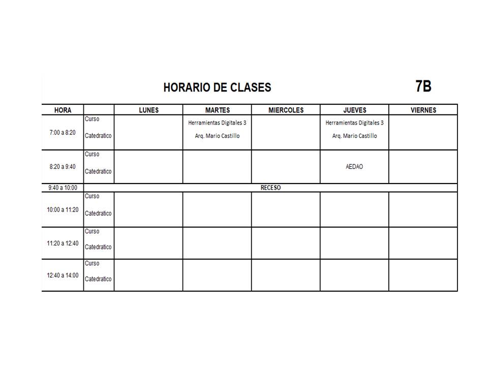 Horario Segundo Semestre 2021 6/17